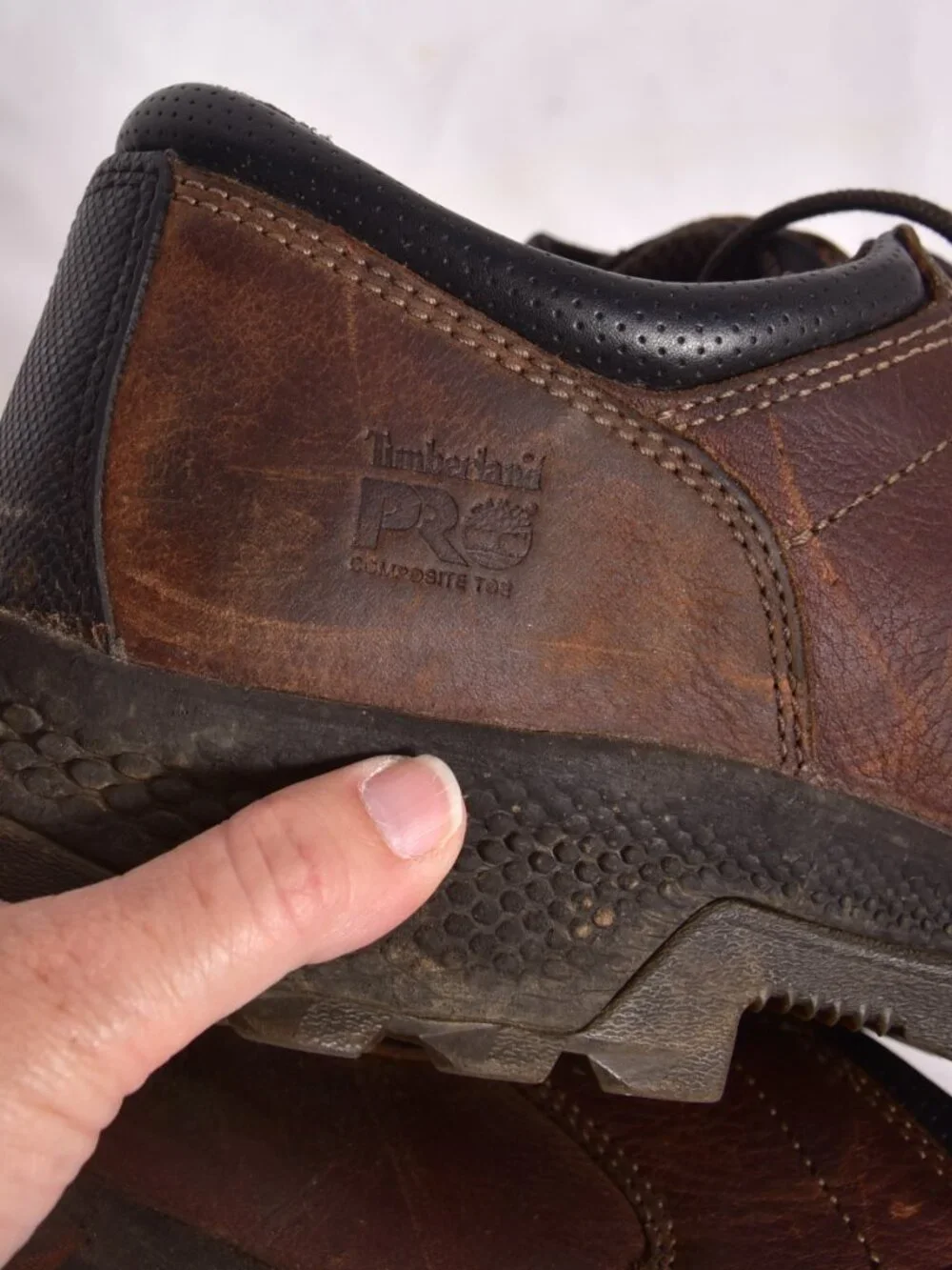 Timberland Pro Titan EV TB0A5XXB214 Men 14 Brown Safety Toe Oxford Shoes